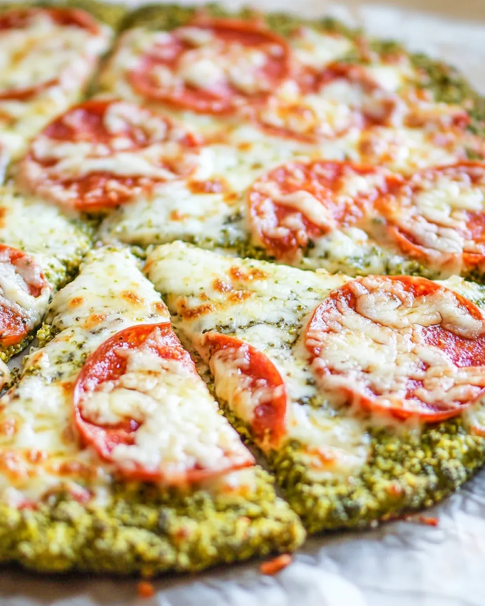 Delicious Broccoli Crust Pizza image
