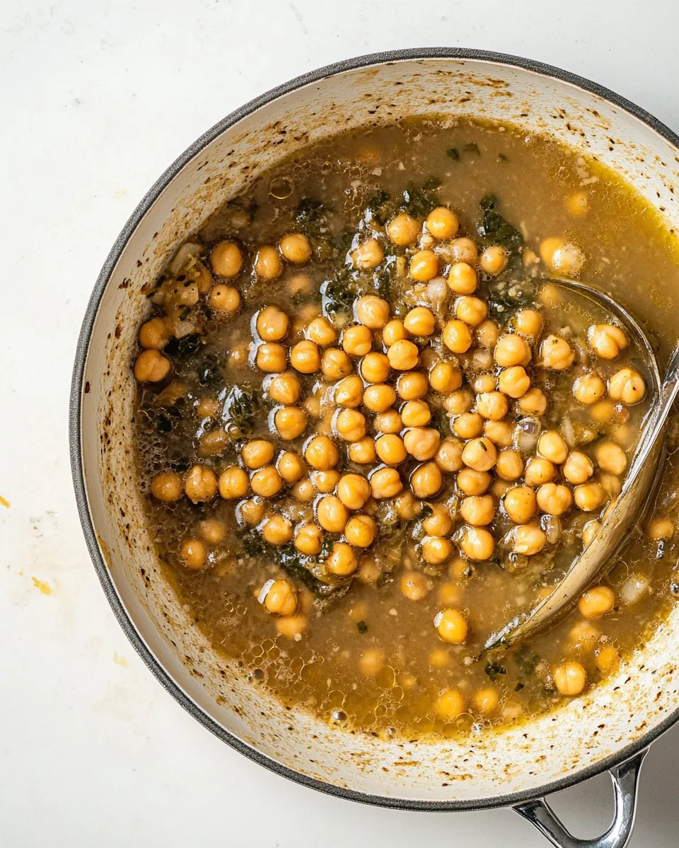 Easy Brothy Chickpeas and Emmer recipe photo