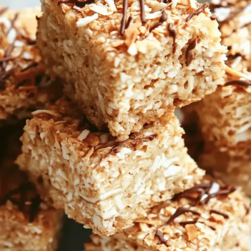 Homemade Brown Butter And Toasted Coconut Krispy Treats photo