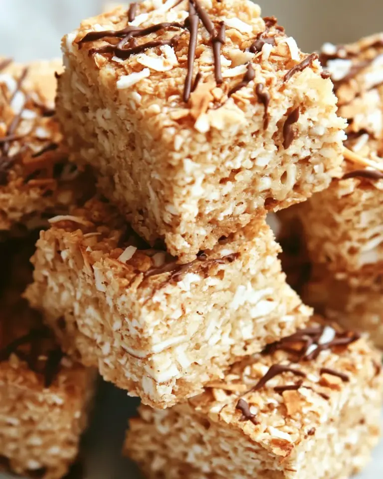 Homemade Brown Butter And Toasted Coconut Krispy Treats photo