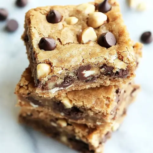 Homemade Brown Butter Chocolate Chip Hazelnut Cookie Bars photo