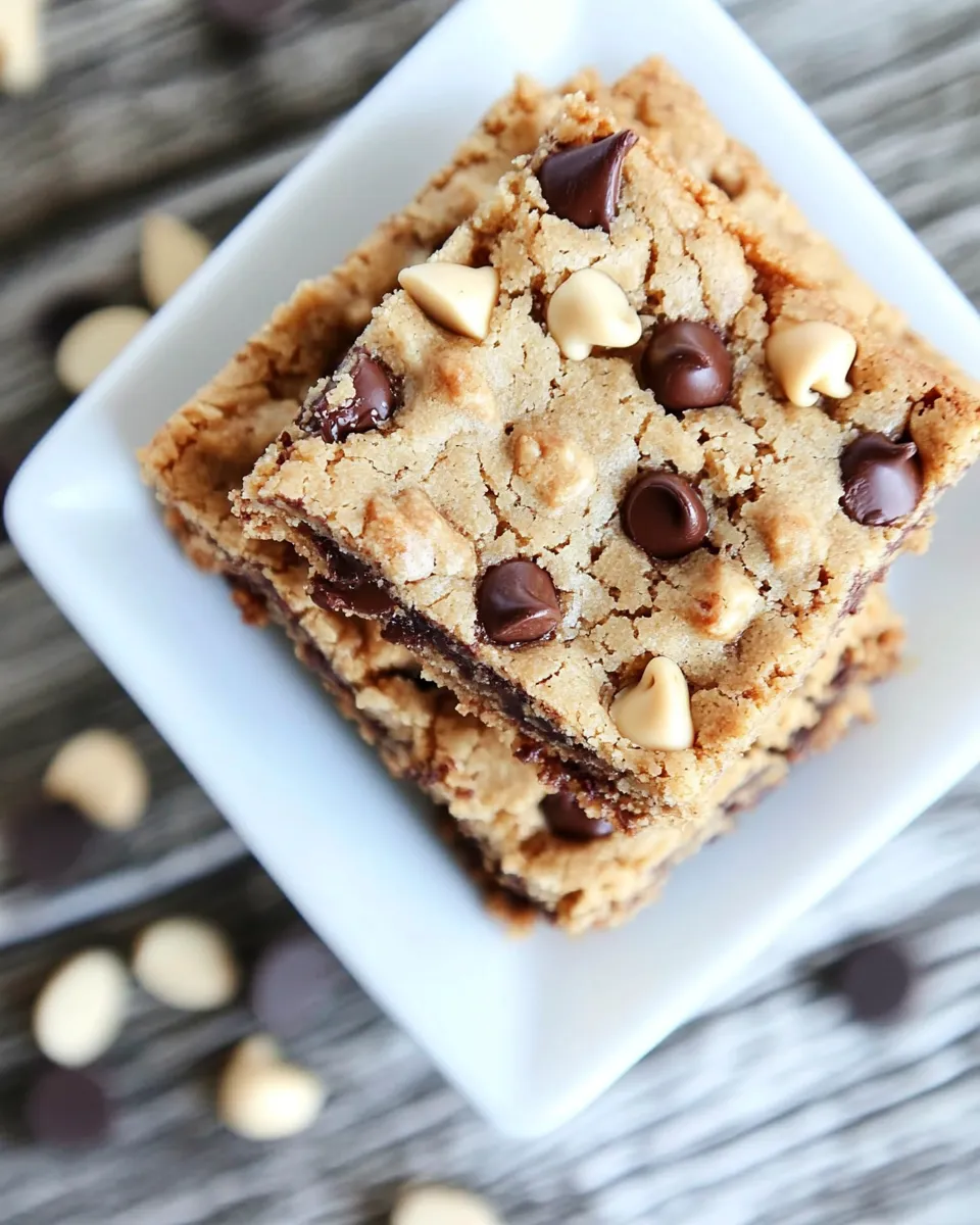 Delicious Brown Butter Chocolate Chip Hazelnut Cookie Bars recipe image