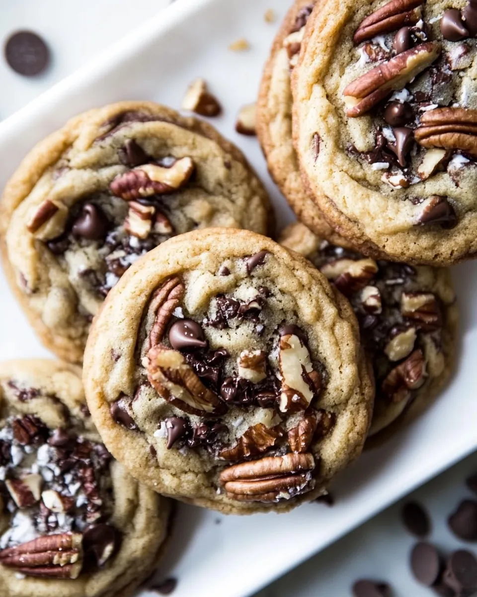 Easy Browned Butter Pecan Chocolate Chip Cookies. photo