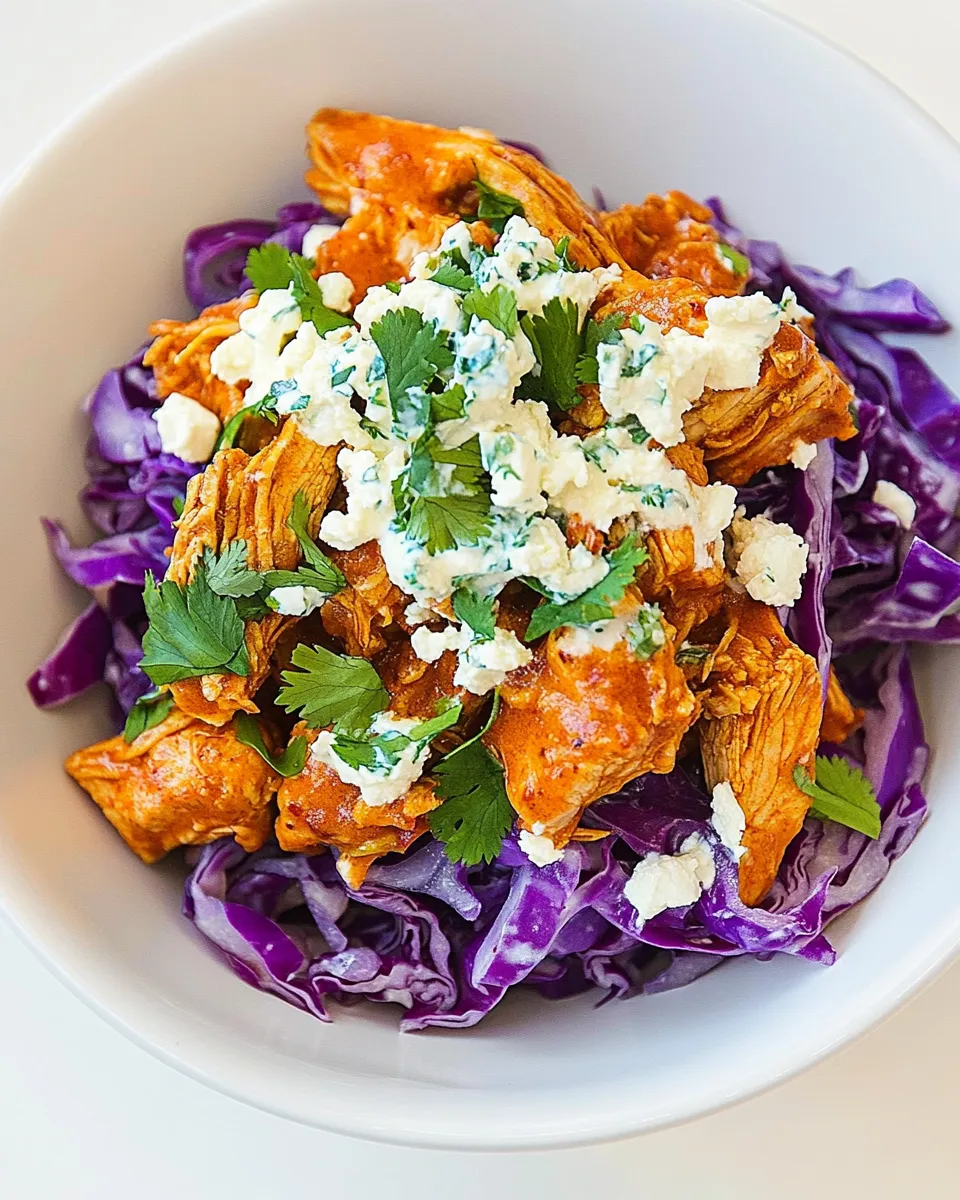Homemade Buffalo Chicken Cabbage Bowl photo