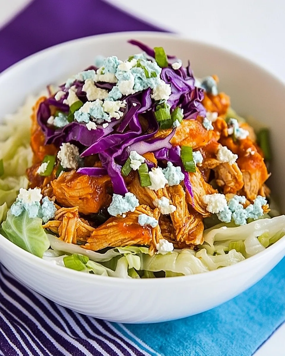 Classic Buffalo Chicken Cabbage Bowl image