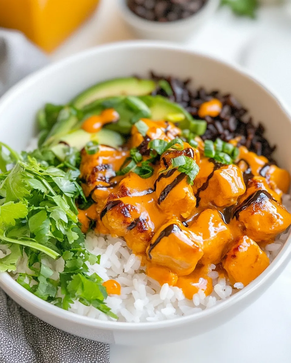 Delicious Buffalo Chicken Rice Bowls recipe photo