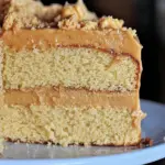 Homemade Butter Cake with Salted Caramel Buttercream Frosting Recipe photo