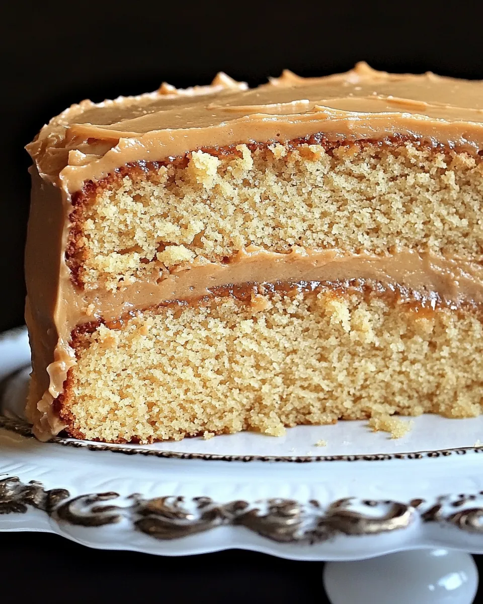 Classic Butter Cake with Salted Caramel Buttercream Frosting Recipe image