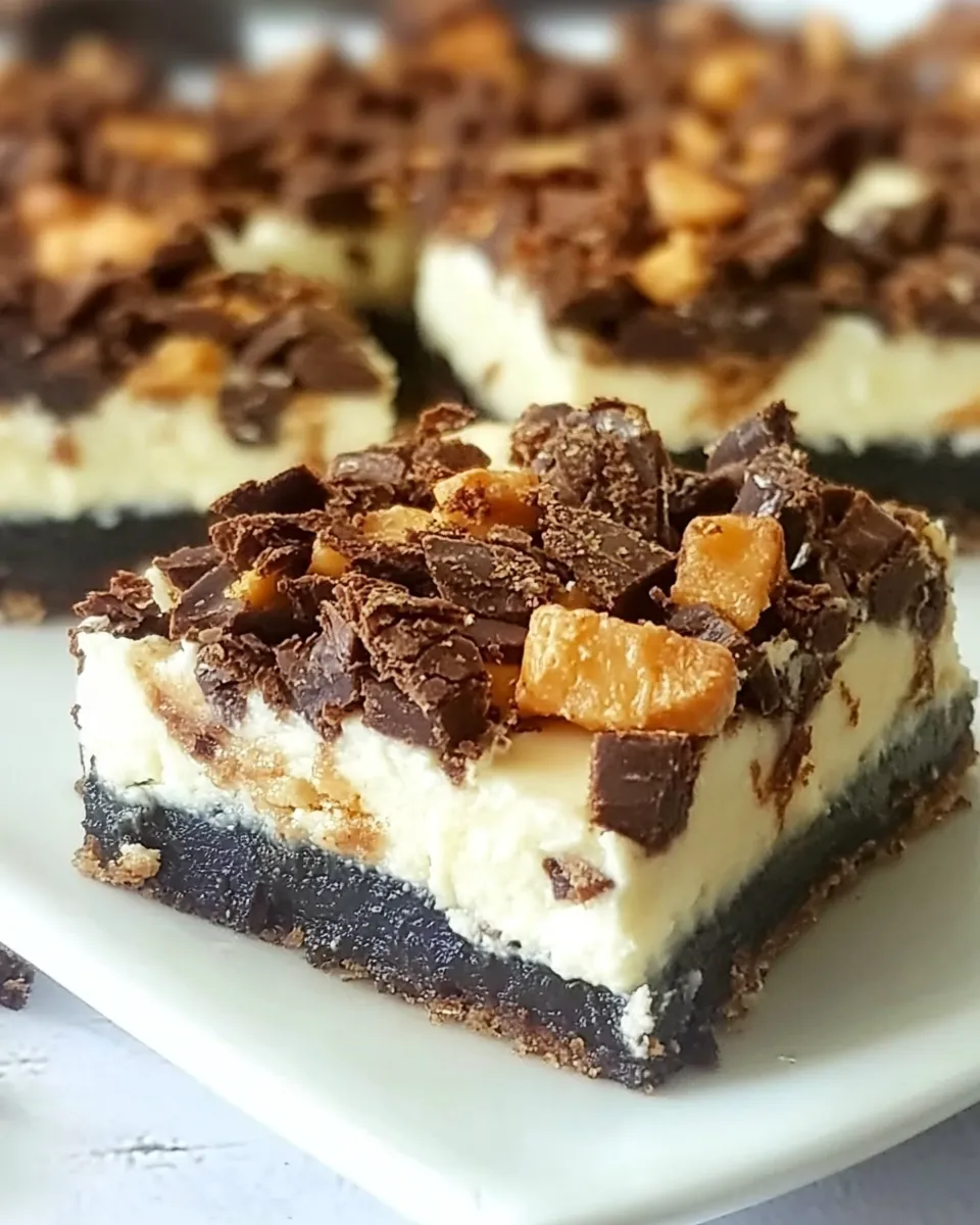 Classic Butterfinger Cheesecake Bars image