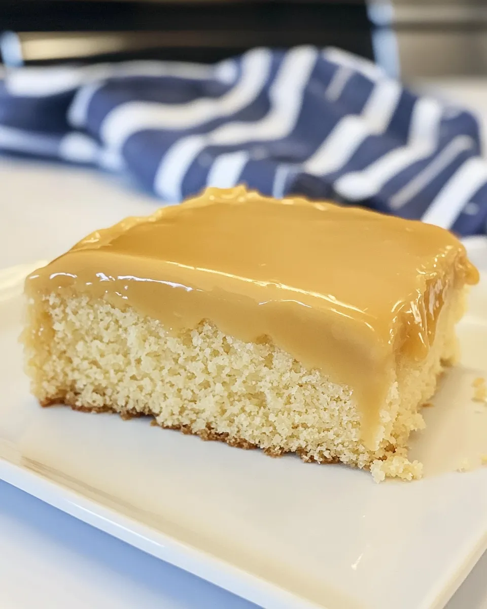 Easy Buttermilk Sheet Cake with Caramel Icing recipe photo