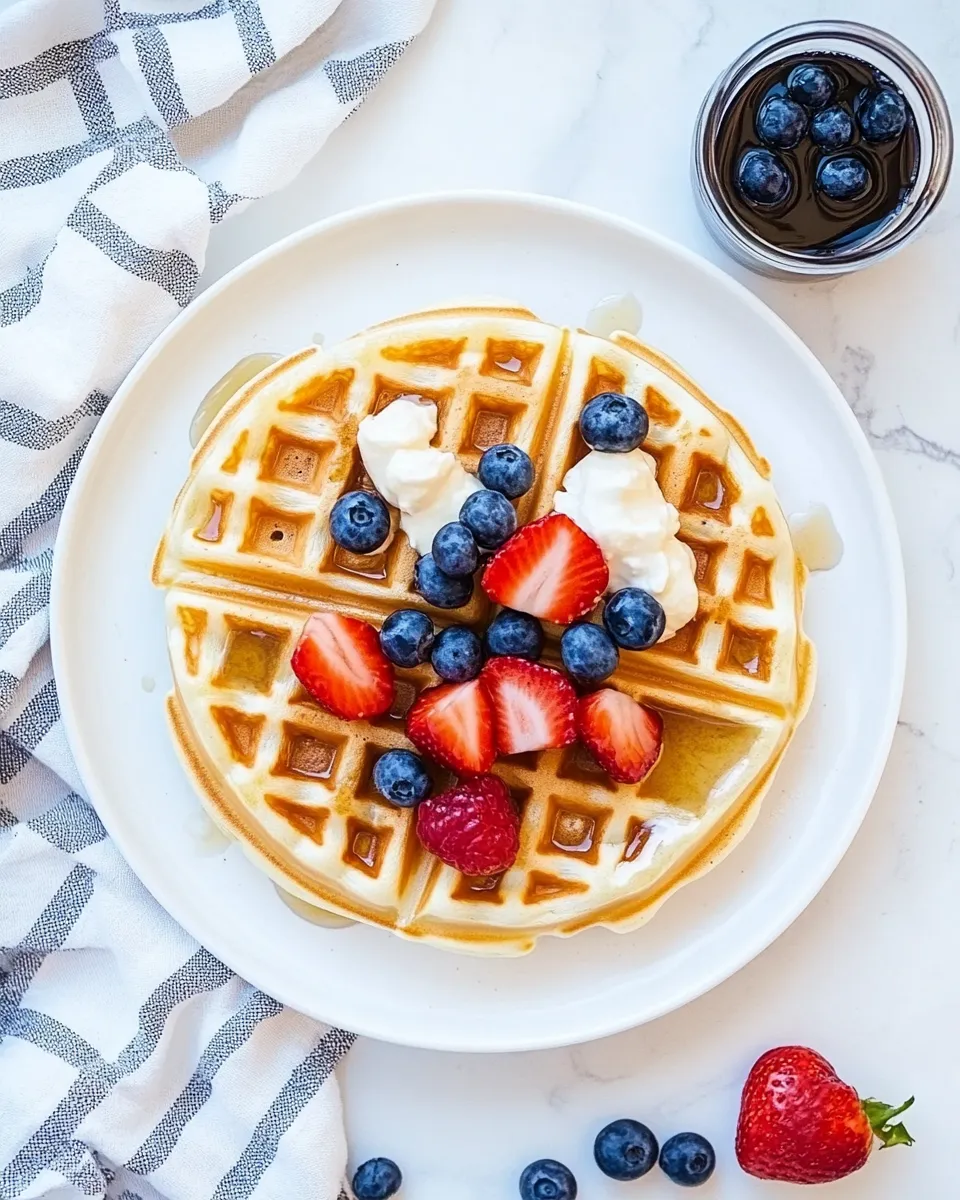 Delicious Buttermilk Waffles shot