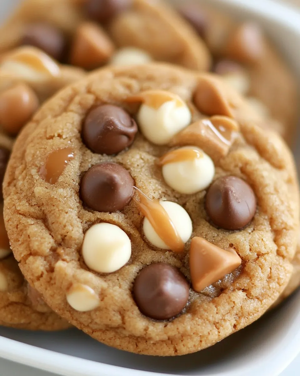 Homemade Butterscotch Pudding Triple Chip Cookies photo