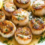 Homemade Buttery Garlic Seared Scallops photo