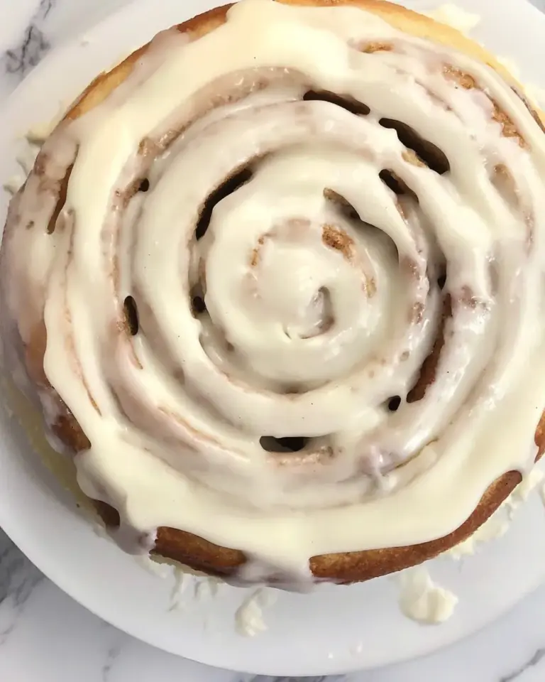 Homemade CINNAMON ROLL CAKE FROM SCRATCH photo