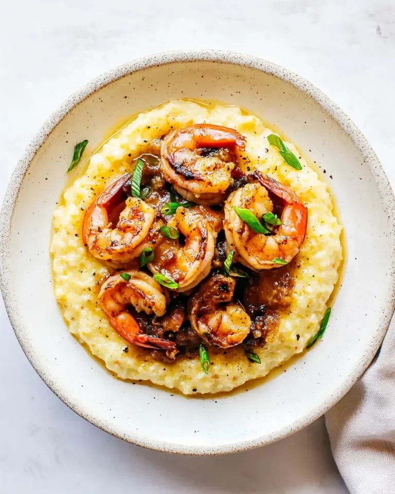 Homemade Cajun Honey Butter Shrimp and Grits photo