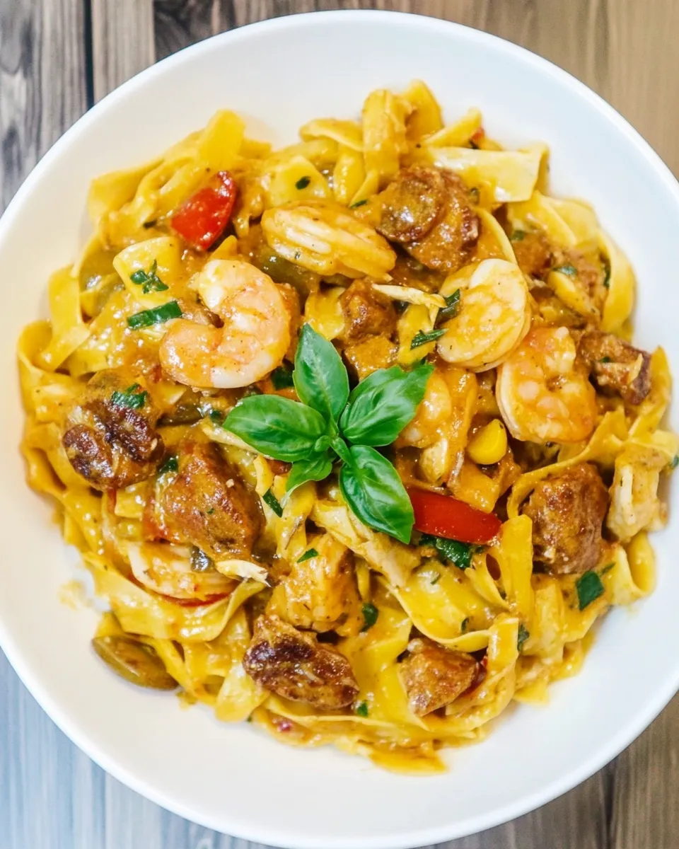 Delicious Cajun Pastalaya shot