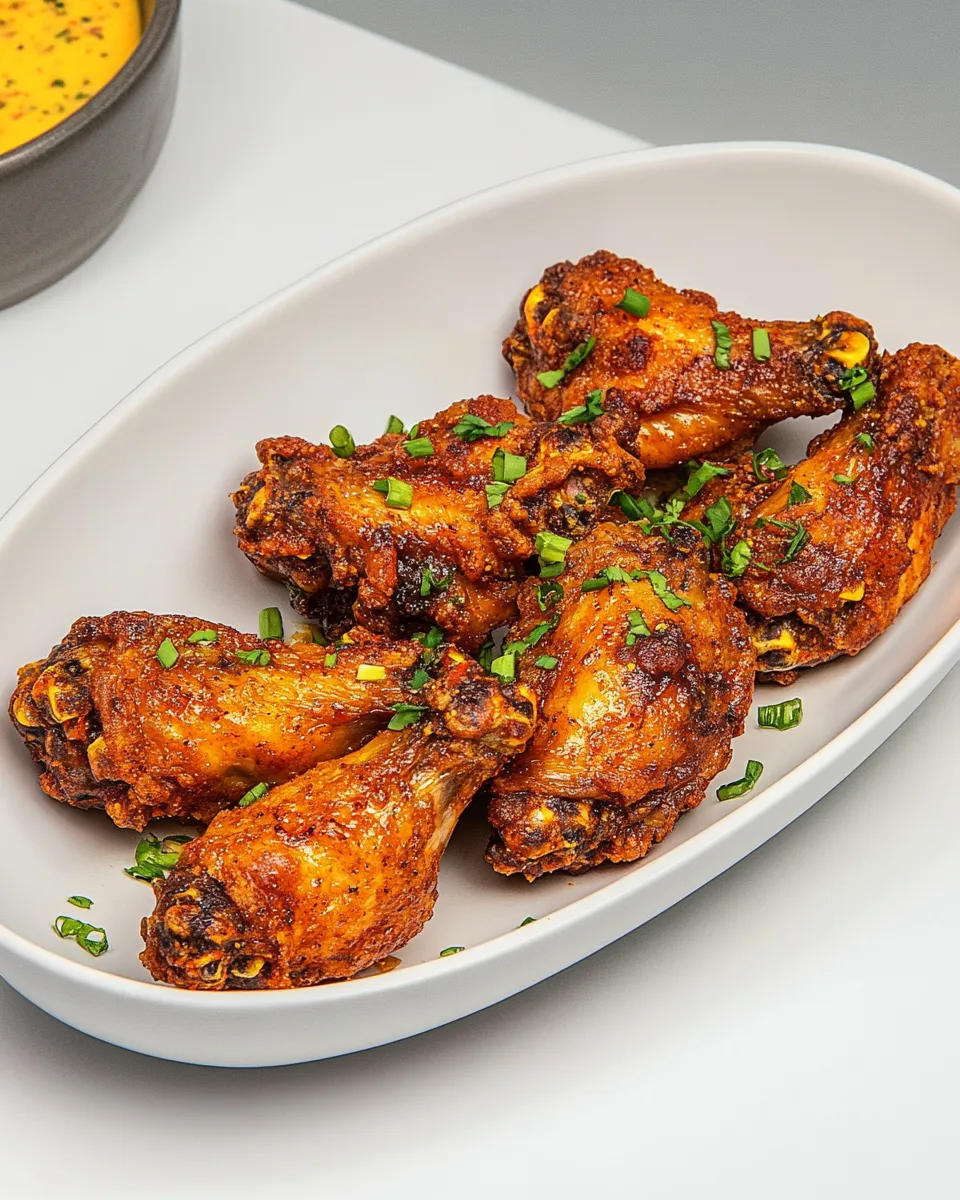 Delicious Cajun Wings shot