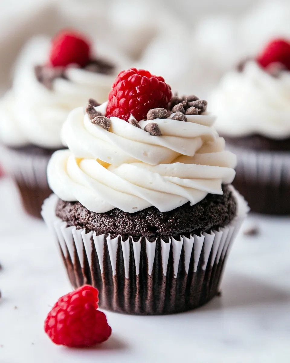 Delicious Cake Mix Cupcakes shot