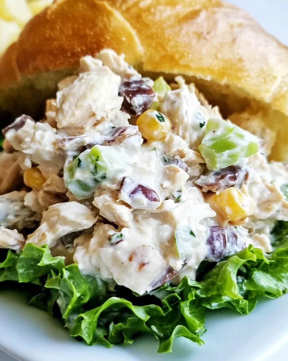 Delicious California Chicken Salad shot