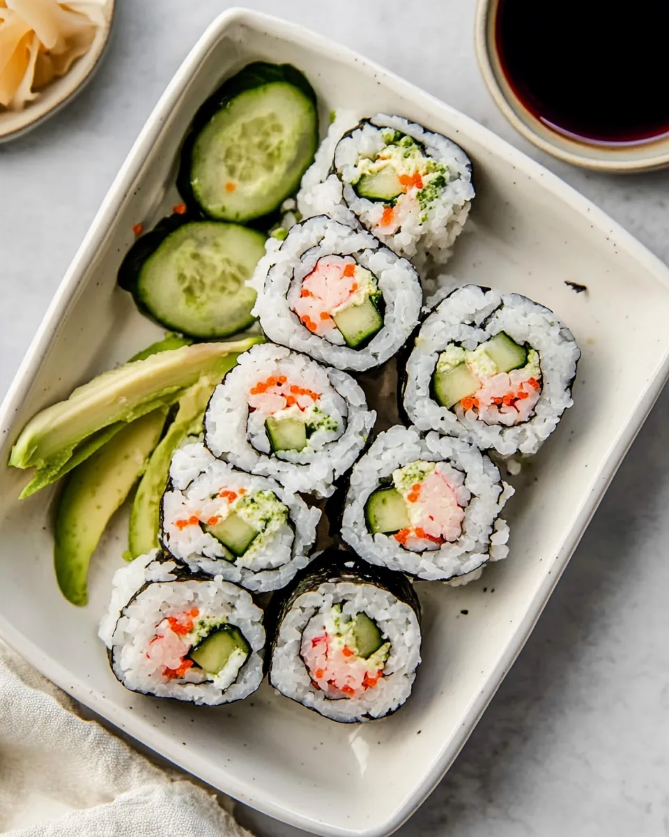 Delicious California Roll shot