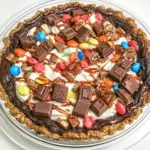 Homemade Candy Bar Brownie Pie photo