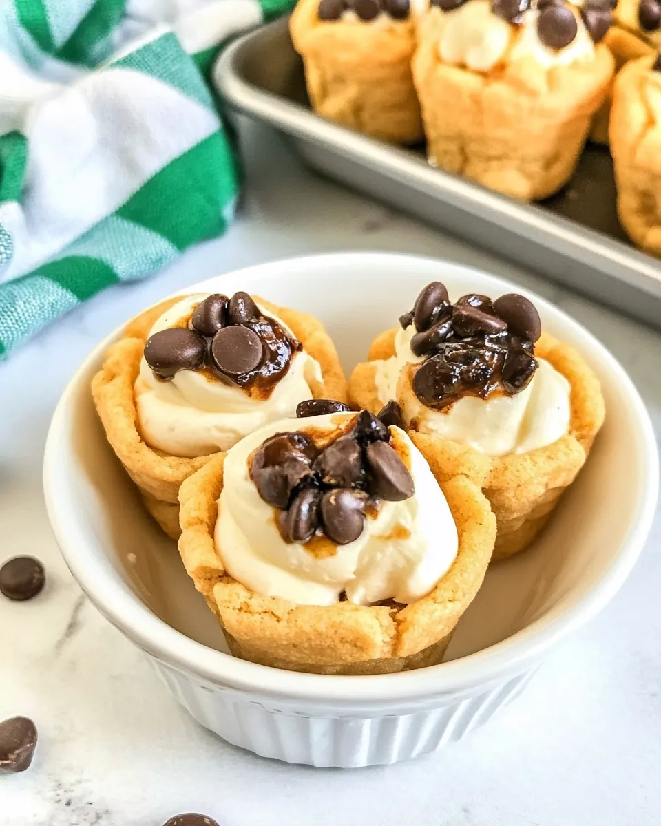 Delicious Cannoli Cookie Cups image