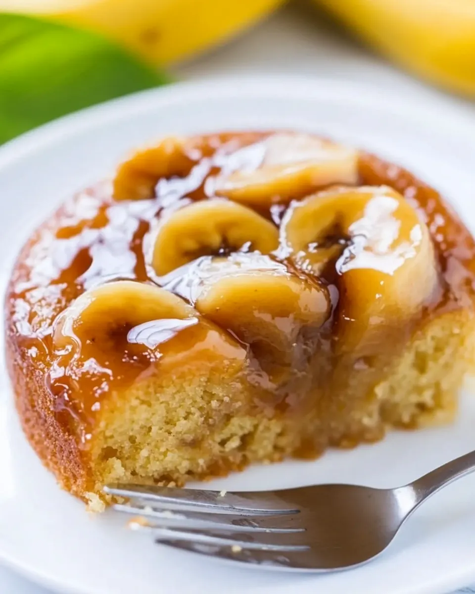 Homemade Caramelized Banana Upside-Down Cake photo