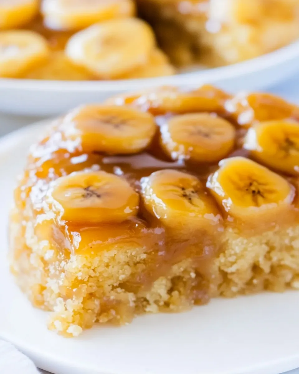 Delicious Caramelized Banana Upside-Down Cake image