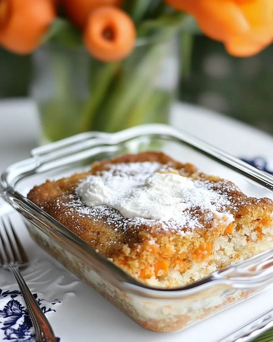 Homemade Carrot Gooey Cake photo