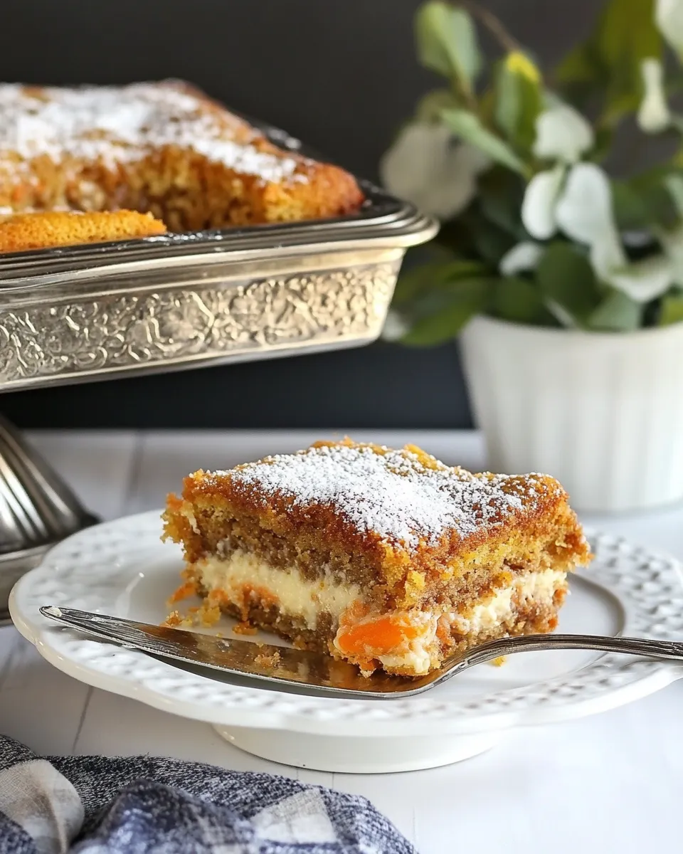 Delicious Carrot Gooey Cake shot