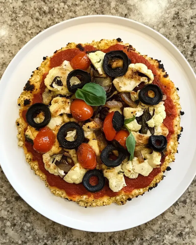 Homemade Cauliflower Crust Pizza (Grill or Oven) photo