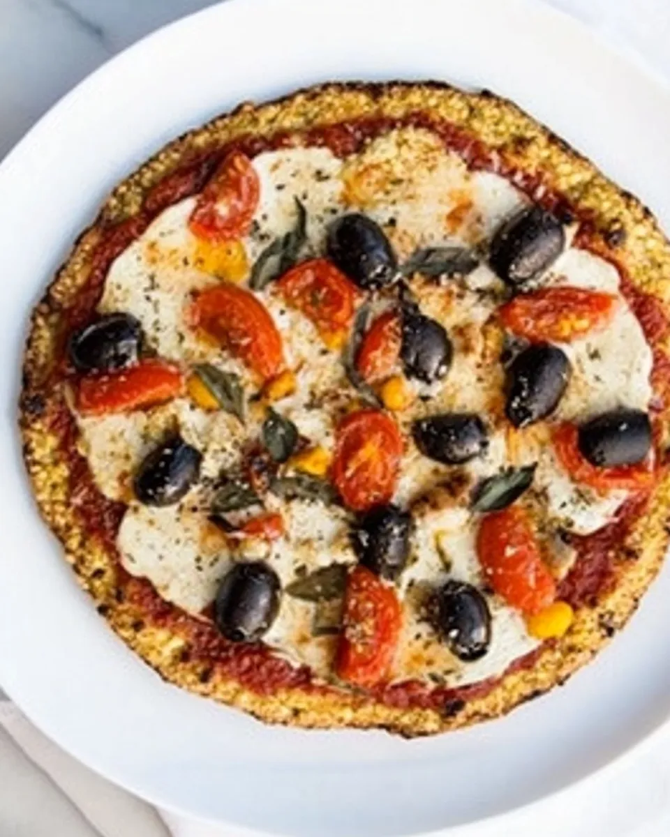 Delicious Cauliflower Crust Pizza (Grill or Oven) image