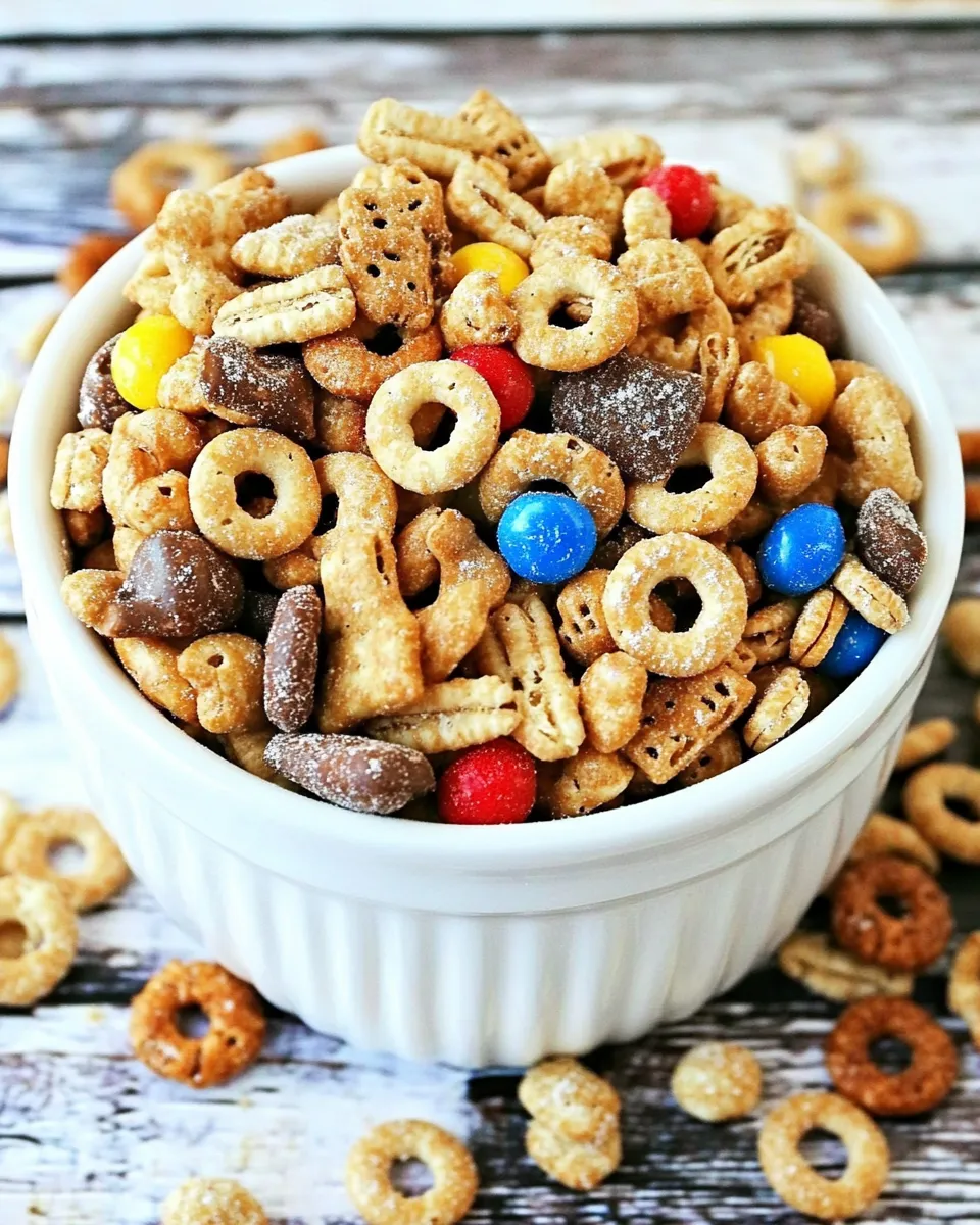Delicious Cheerios Snack Mix shot