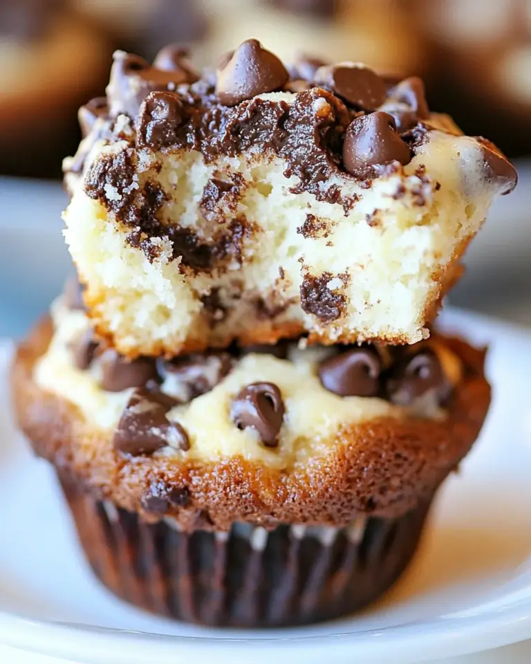 Homemade Cheesecake Chocolate Chip Muffins photo