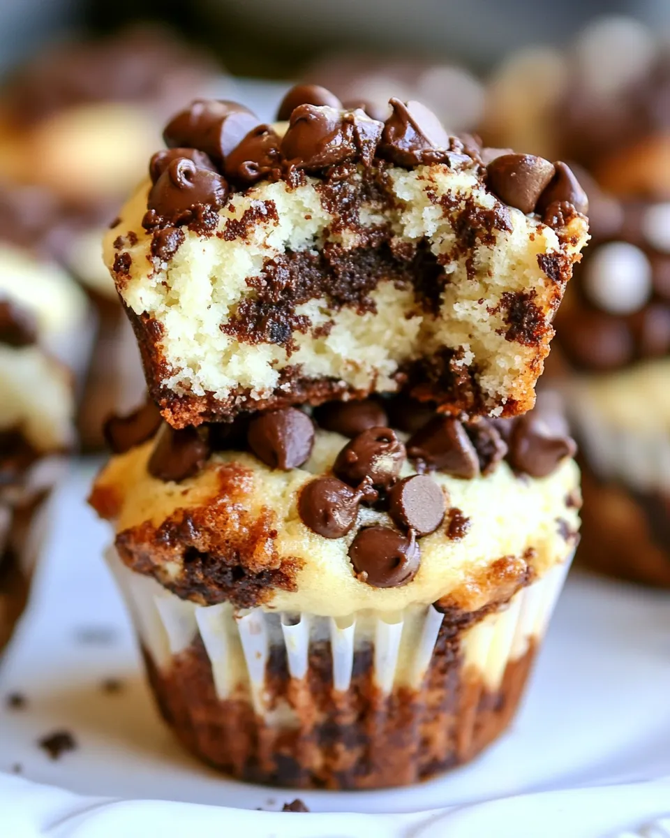 Delicious Cheesecake Chocolate Chip Muffins image