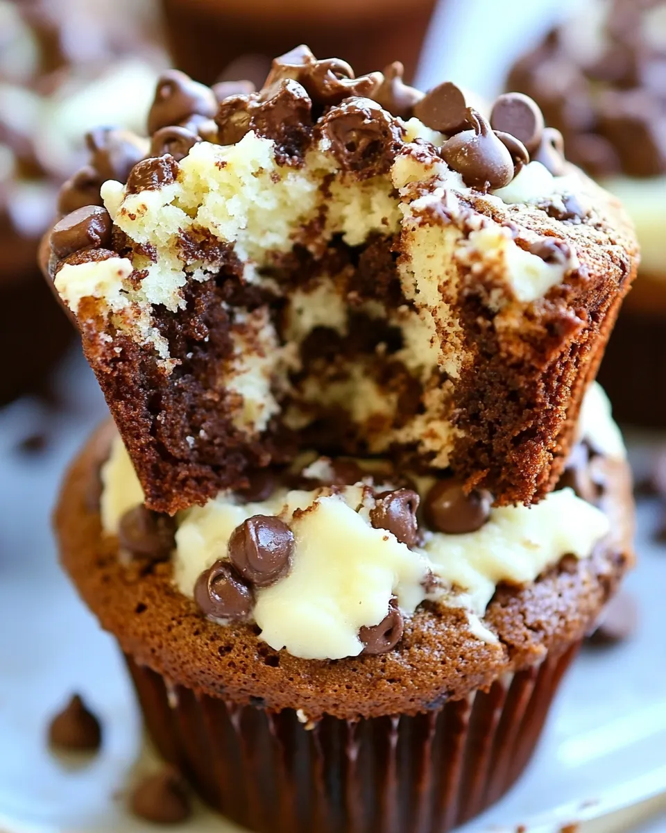 Easy Cheesecake Chocolate Chip Muffins recipe photo