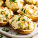 Homemade Cheesy Artichoke Bruschetta photo