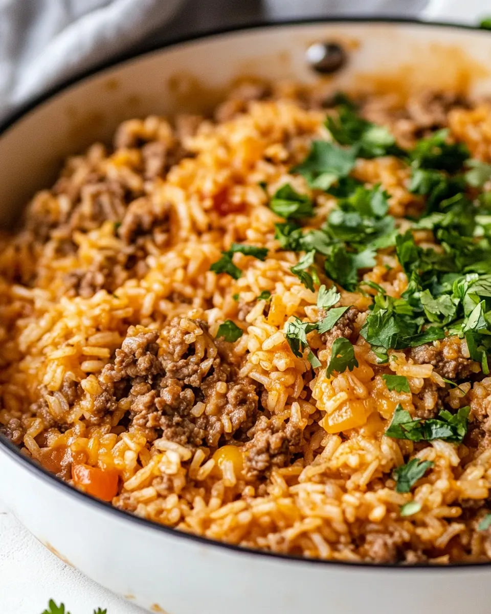 Easy Cheesy Taco Rice Skillet photo