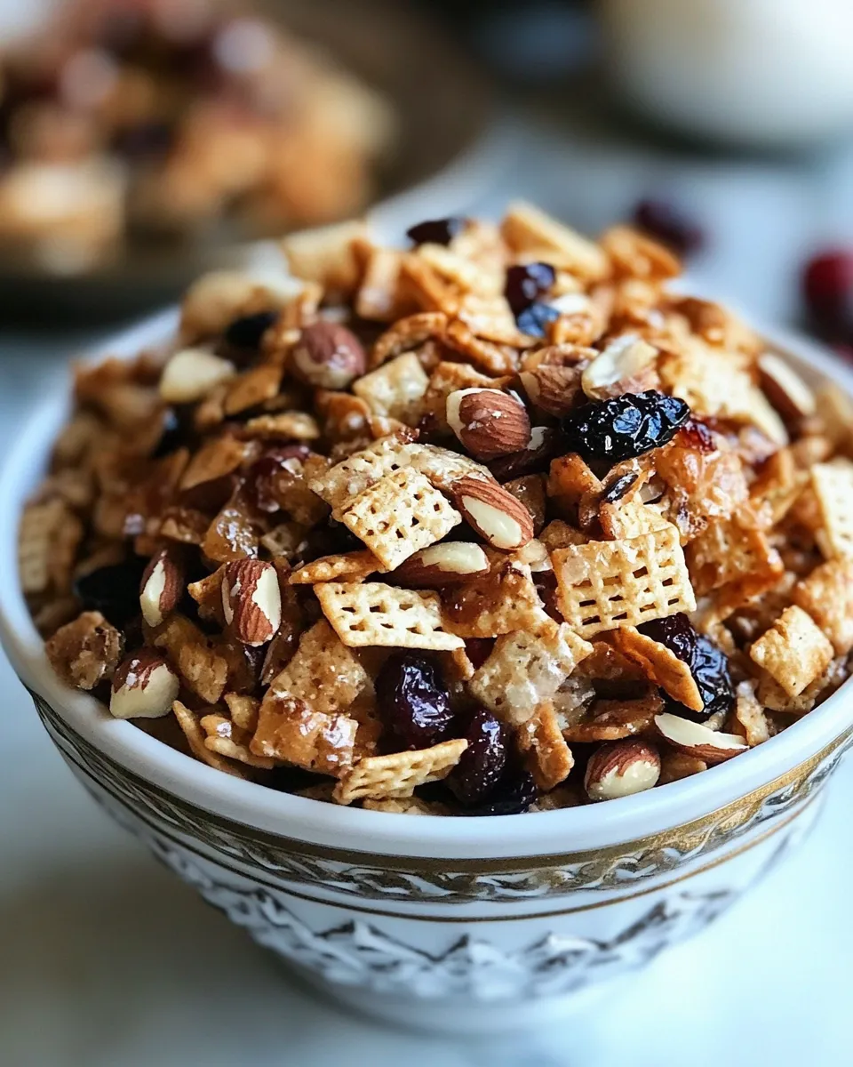 Homemade Cherry Almond Chex Mix photo