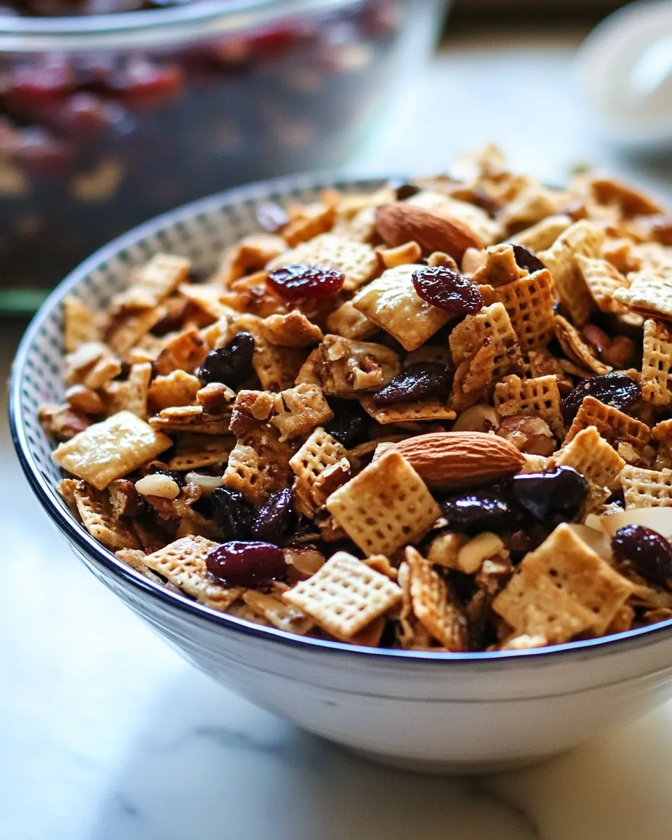Tasty Cherry Almond Chex Mix dish photo