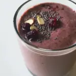 Homemade Cherry Almond Green Smoothie photo
