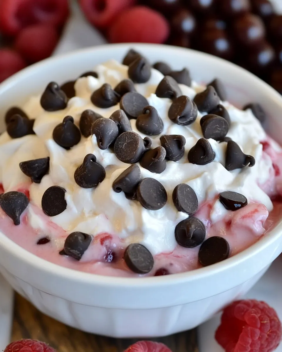 Sweet Cherry Chocolate Chip Dip shot