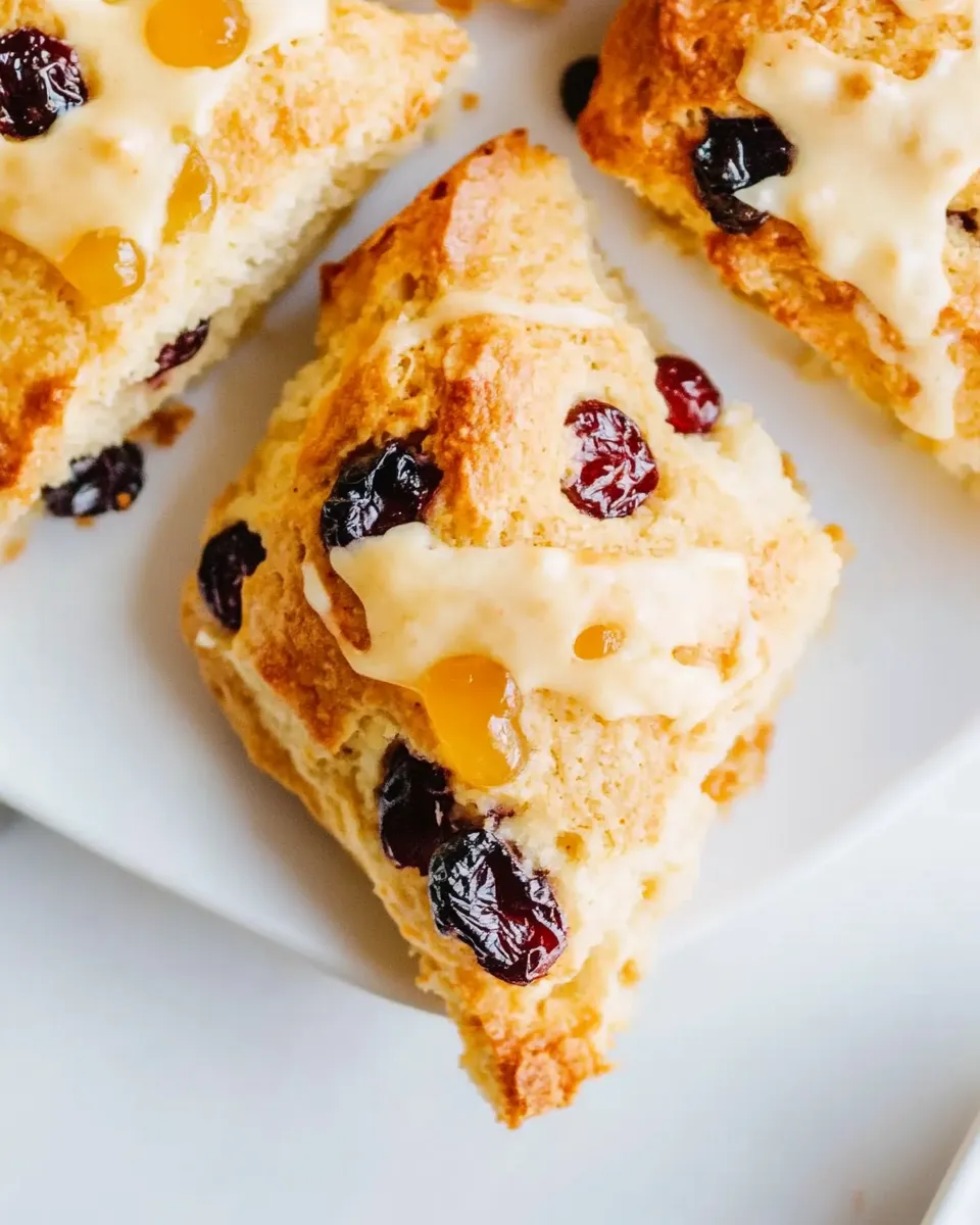 Delicious Cherry Scones food shot