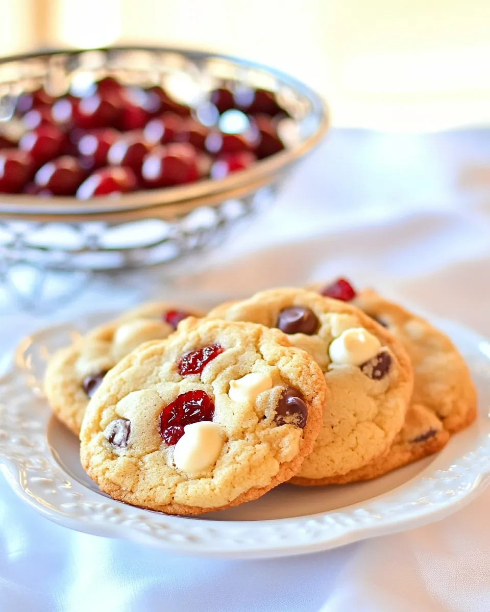 Homemade Cherry White Chocolate Chip Cookies Recipe photo