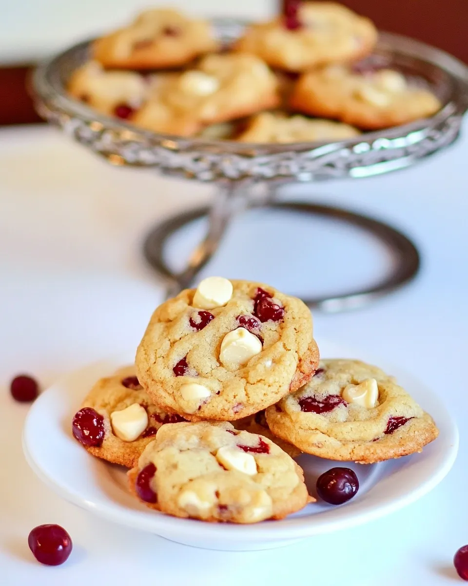 Easy Cherry White Chocolate Chip Cookies Recipe shot