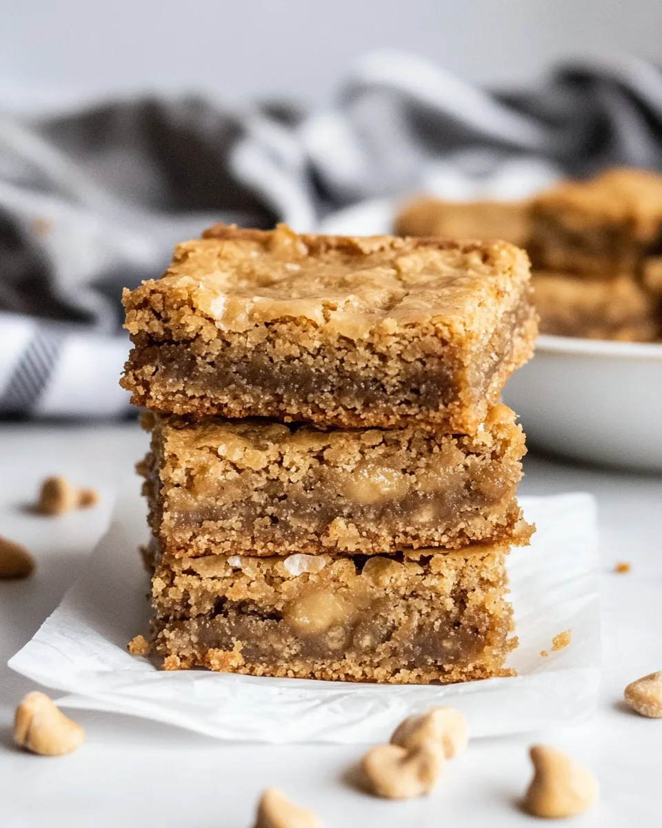 Homemade Chewy Brown Butter Blondies photo