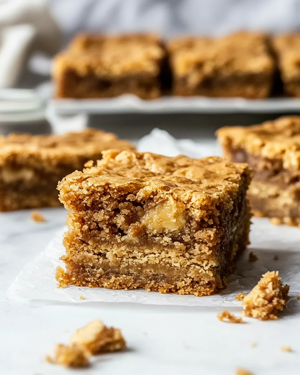 Easy Chewy Brown Butter Blondies recipe photo