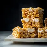 Homemade Chewy, Gooey Golden Rice Krispie Treats photo