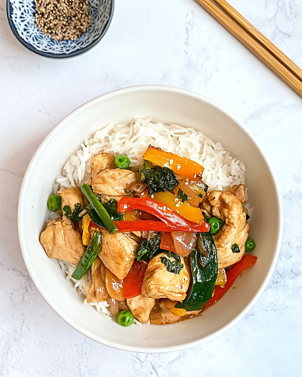 Quick Chicken Chopsuey Dominican-Style (Chopsui) dish photo