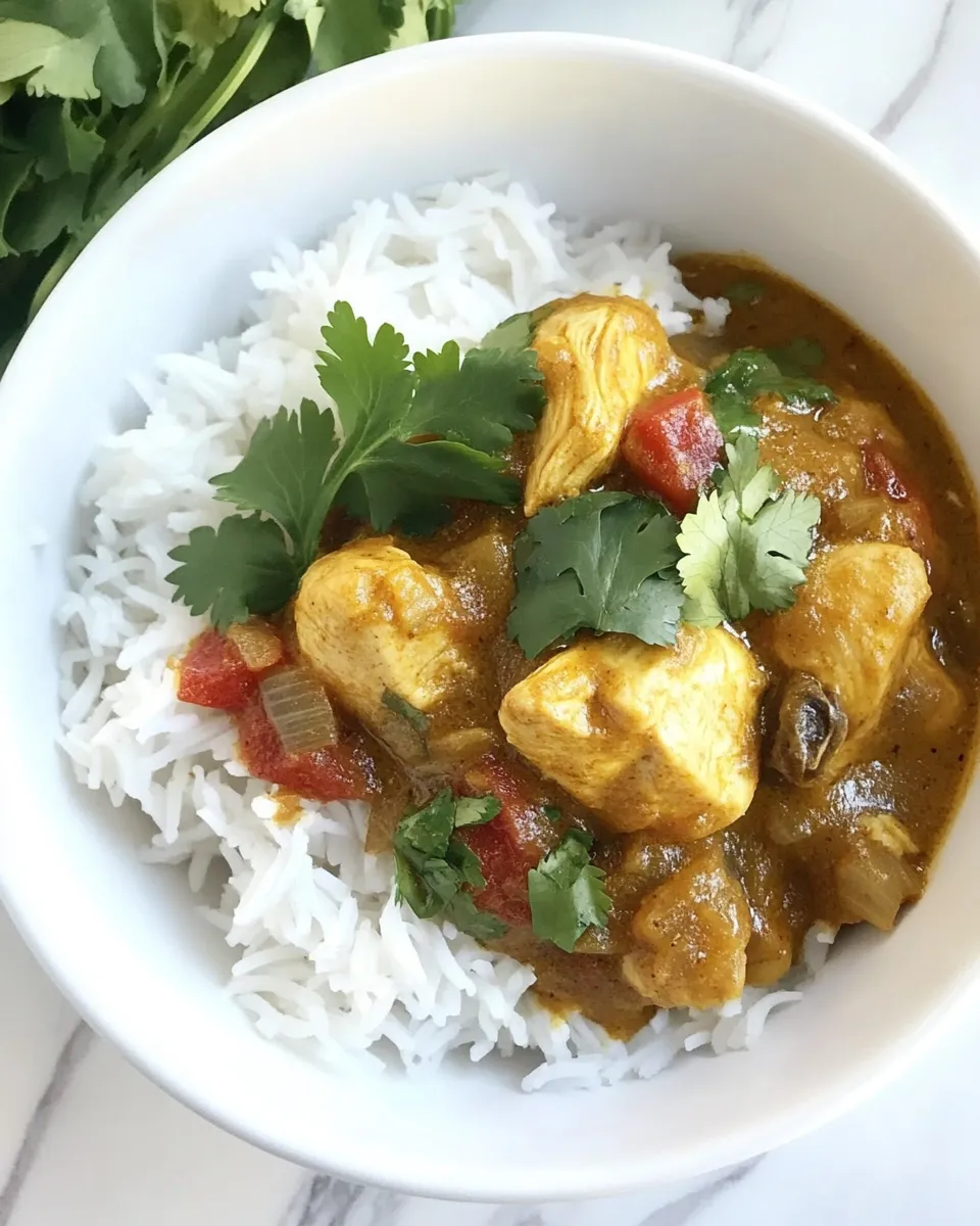 Homemade Chicken Curry with Coconut Milk photo